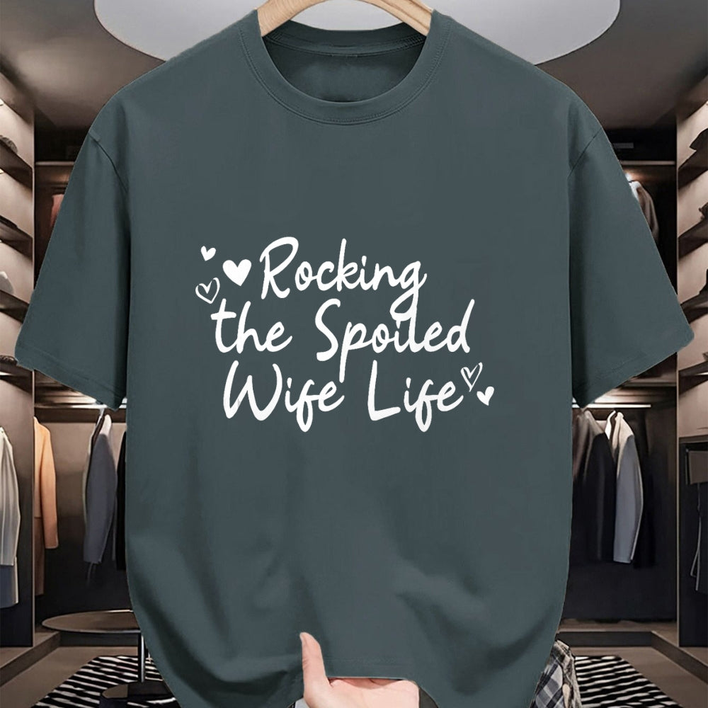 Best Wife Shirt, Wife and Husband Unisex T-Shirt/Hoodie/Sweatshirt HLT00 - Gift for wife T shirt, spoiled wife   Fiancee Rocking The Spoiled Wife Life Spoiled Wife Tank Top