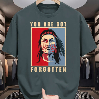 Native American T-Shirts, Vintage Native American Unisex T-Shirt/Hoodie/Sweatshirt HLT00 - You Are Not Forgotten Mmiw Awareness Native American Indian