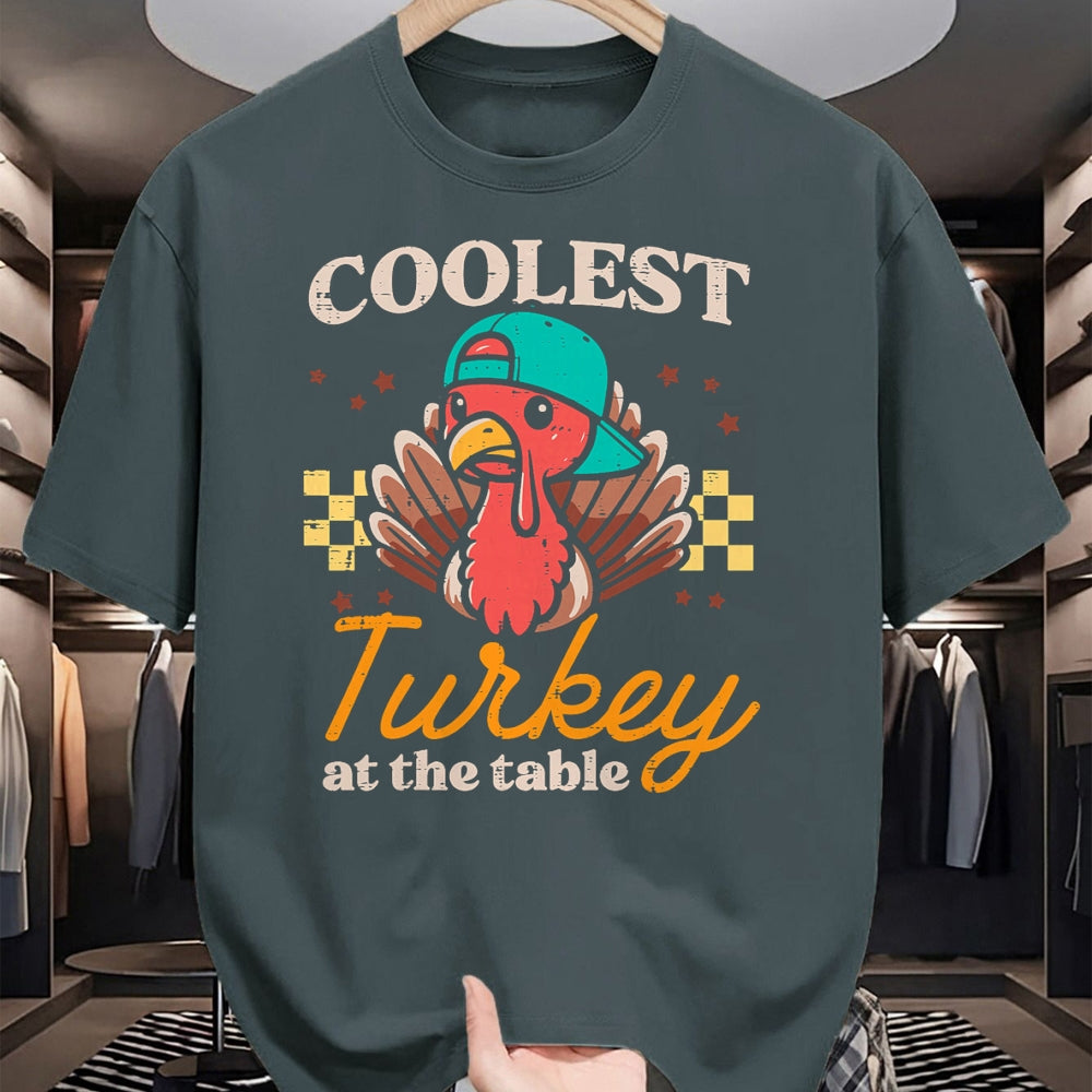 Best Thanksgiving Family Shirt , Funny Thanksgiving UnisexT-Shirt/Hoodie/Sweatshirt HLT00 - Thanksgiving Coolest Turkey At Table Boys Kids Toddler Youth T-Shirt
