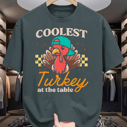 Best Thanksgiving Family Shirt , Funny Thanksgiving UnisexT-Shirt/Hoodie/Sweatshirt HLT00 - Thanksgiving Coolest Turkey At Table Boys Kids Toddler Youth T-Shirt