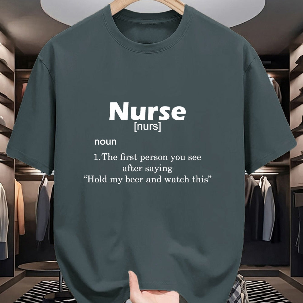 Funny Nurse Shirt, Nurse Unisex T-Shirt/Hoodie/Sweatshirt HLT00 -Funny Nurse Definition T Shirt Hold My Beer T-Shirt