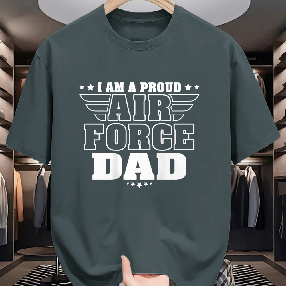 Gift for Dad Shirt, Funny Dad Unisex T-Shirt/Hoodie/Sweatshirt HLT00 – I Am A Proud Air Force Dad Patriotic Pride Military Father T-Shirt
