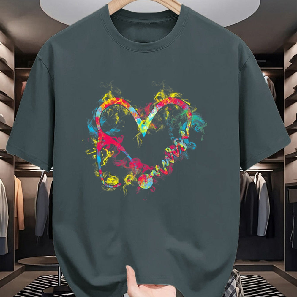 Funny Nurse Shirt, Nurse Unisex T-Shirt/Hoodie/Sweatshirt HLT00 - Nurse 365 Nurse Flaming Heart T-Shirt