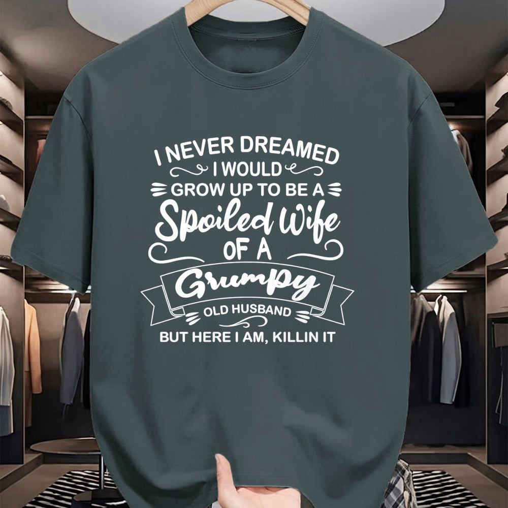 Best Wife Shirt, Wife and Husband Unisex T-Shirt/Hoodie/Sweatshirt HLT00 - Gift for wife T shirt, spoiled wife   Funny Spoiled Wife Of Grumpy Old Husband Sweatshirt