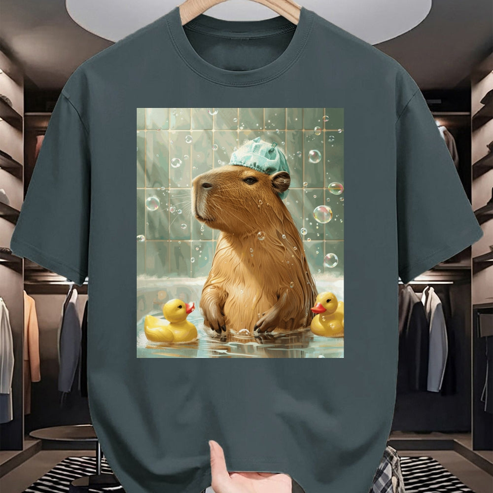 Cute Capybara Shirt, Funny Capybara Unisex T-Shirt/Hoodie/Sweatshirt HLT00 - Funny Graphic Capybara Long Sleeve T-Shirt (22)