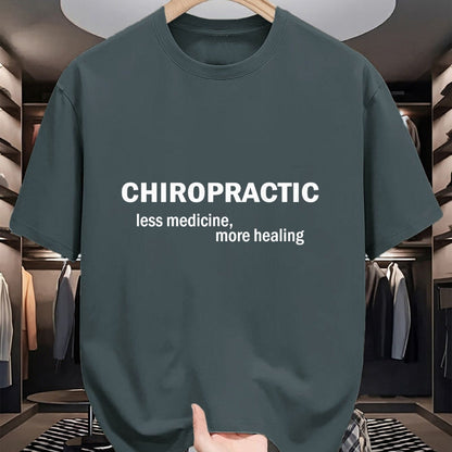Best Doctor Shirt, Funny Doctor UnisexT-Shirt/Hoodie/Sweatshirt HLT00 - Less medicine more healing funny Chiropractic T-Shirt