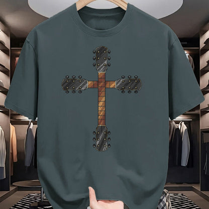 Guitar Lover Shirt, Funny Guitar UnisexT-Shirt/Hoodie/Sweatshirt HLT00 - Cute Faith Christian Guitar Cross T-Shirt  Funny Musician Gift for Unisex-Adults, Black, Short Slee