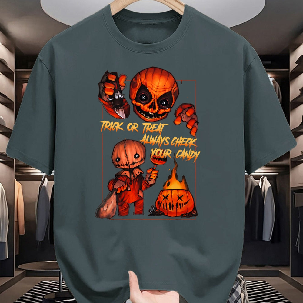 Best Thanksgiving Family Shirt , Funny Thanksgiving UnisexT-Shirt/Hoodie/Sweatshirt HLT00 - Vintage Trick Or Treat Always Check Your Candy, Pumpkin T-Shirt