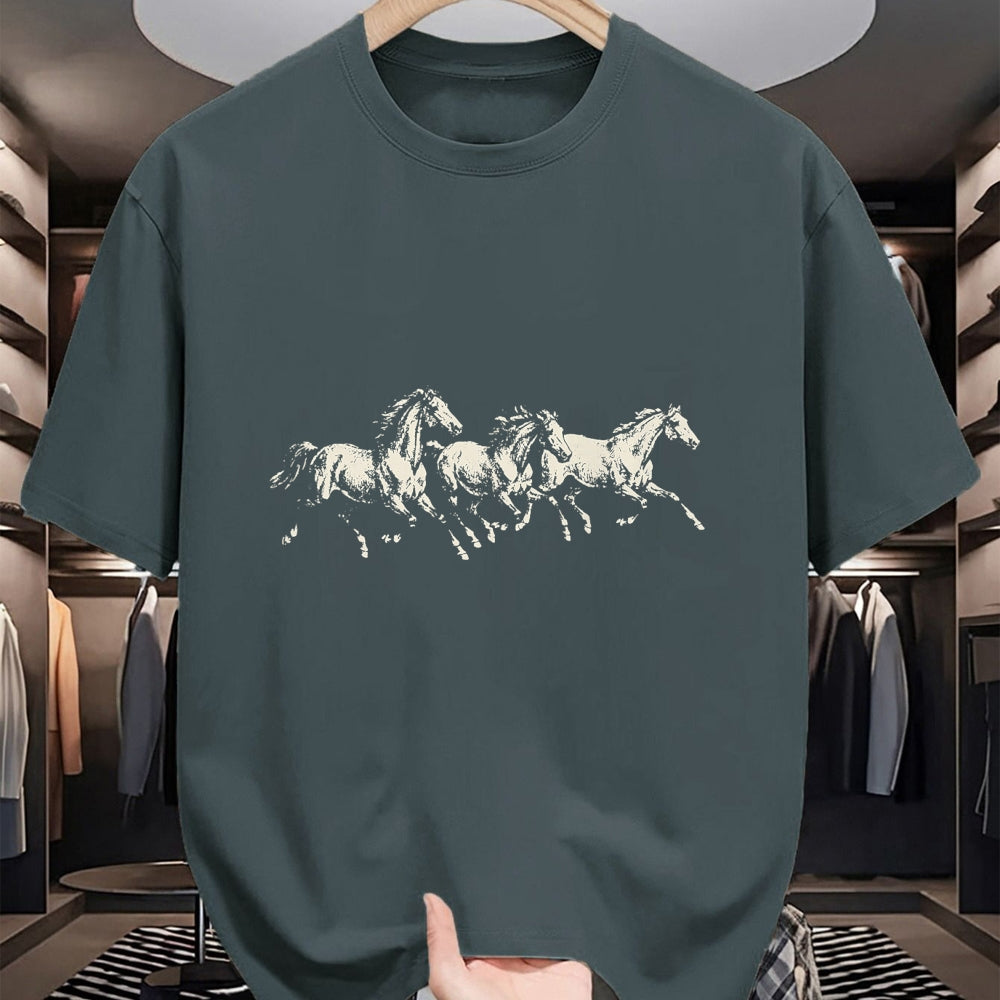 Best Horse Lover Shirt , Funny Horse UnisexT-Shirt/Hoodie/Sweatshirt HLT00 - Wild Horses Running Vintage 90s Western Cowboy Horse Lover T-Shirt