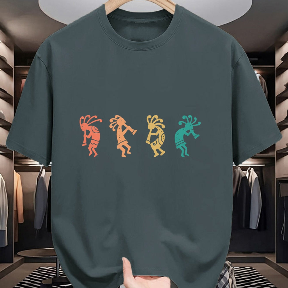 Native American T-Shirts, Vintage Native American Unisex T-Shirt/Hoodie/Sweatshirt HLT00 - Dancing Kokopelli Southwestern USA Native American Symbol