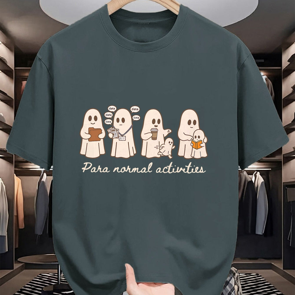 Best Teacher Shirt, Funny Teacher UnisexT-Shirt/Hoodie/Sweatshirt HLT00 - para Normal Activities SPED Teachers Ghost Fall Halloween T-Shirt (3)