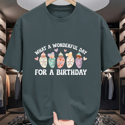 Funny Nurse Shirt, Nurse Unisex T-Shirt/Hoodie/Sweatshirt HLT00 - Day For A Birthday Mother Baby Nurse Postpartum Nurse T-Shirt