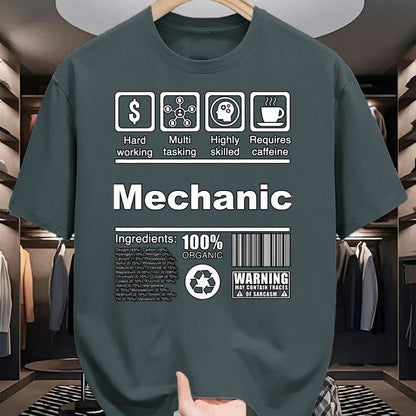 Best Mechanic Life Shirt, Funny Mechanic UnisexT-Shirt/Hoodie/Sweatshirt HLT00 - Mechanic Funny Nutritional Facts - For Mechanics T-Shirt