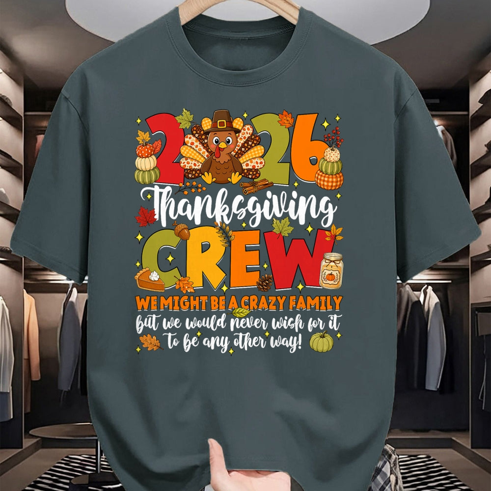 Best Thanksgiving Family Shirt , Funny Thanksgiving UnisexT-Shirt/Hoodie/Sweatshirt HLT00 - Family Thanksgiving 2026 Thanksgiving Crew Turkey Matching T-Shirt (6)