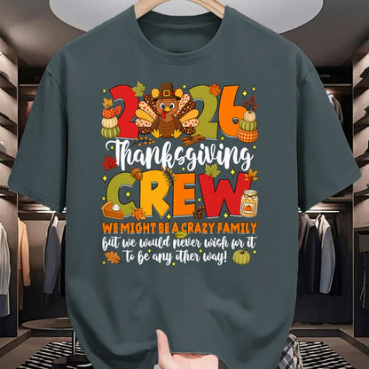 Best Thanksgiving Family Shirt , Funny Thanksgiving UnisexT-Shirt/Hoodie/Sweatshirt HLT00 - Family Thanksgiving 2026 Thanksgiving Crew Turkey Matching T-Shirt (6)