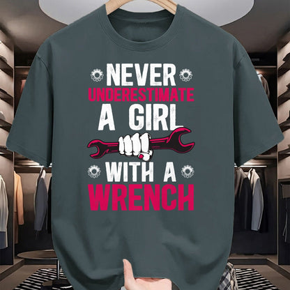 Best Mechanic Life Shirt, Funny Mechanic UnisexT-Shirt/Hoodie/Sweatshirt HLT00 - Girl with A Wrench Female Mechanic Women Mechanics Girl T-Shirt