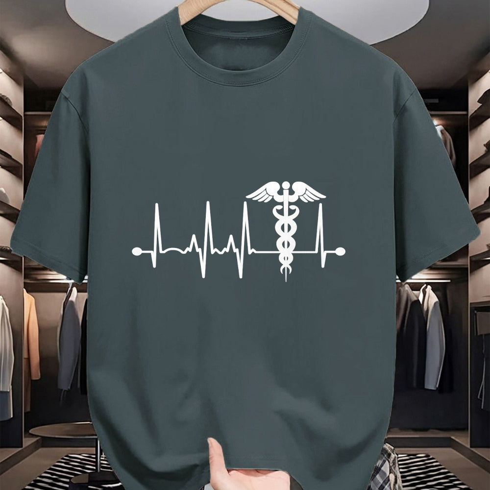 Best Doctor Shirt, Funny Doctor UnisexT-Shirt/Hoodie/Sweatshirt HLT00 - Heartbeat Caduceus For Women Men Nurse Physician Doctor Long Sleeve T-Shirt
