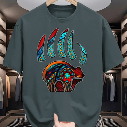 Native American T-Shirts, Vintage Native American Unisex T-Shirt/Hoodie/Sweatshirt HLT00 - Native American Bear Claw