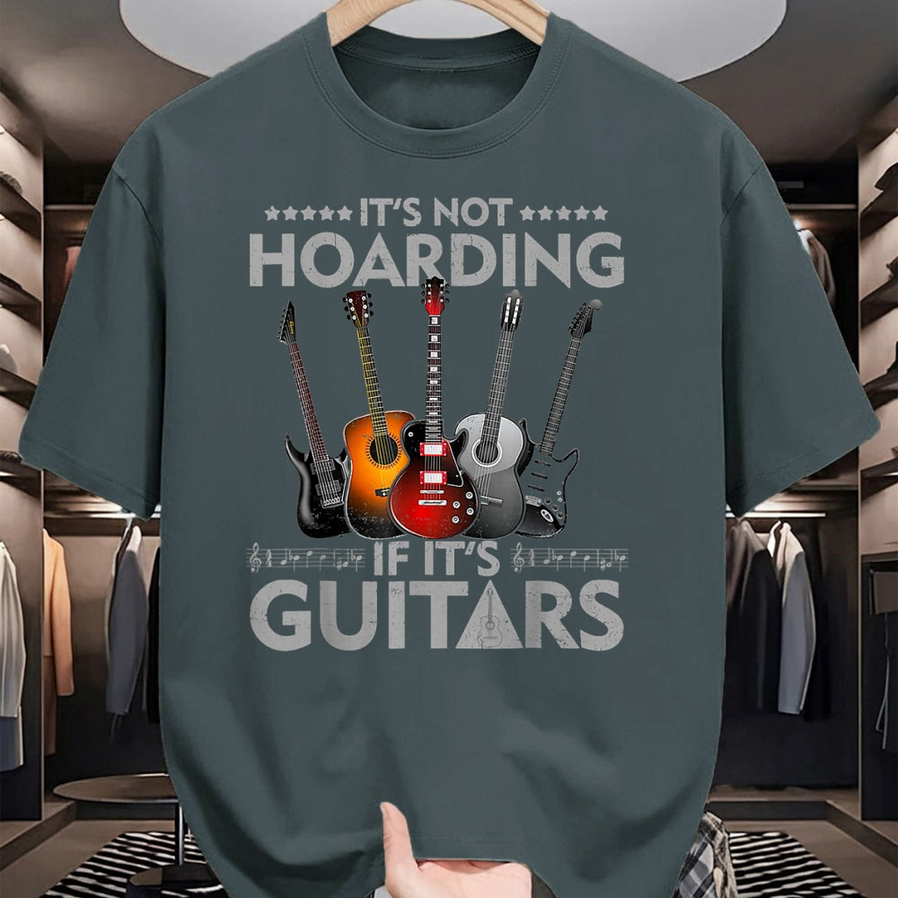 Guitar Lover Shirt, Funny Guitar UnisexT-Shirt/Hoodie/Sweatshirt HLT00 - It_s Not Hoarding If Its Guitars Vintage T-Shirt