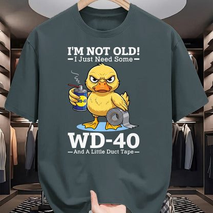 Best Mechanic Life Shirt, Funny Mechanic UnisexT-Shirt/Hoodie/Sweatshirt HLT00 - I’m Not Old! I Just Need Some WD-40 and A Little Duct Tape T-Shirt