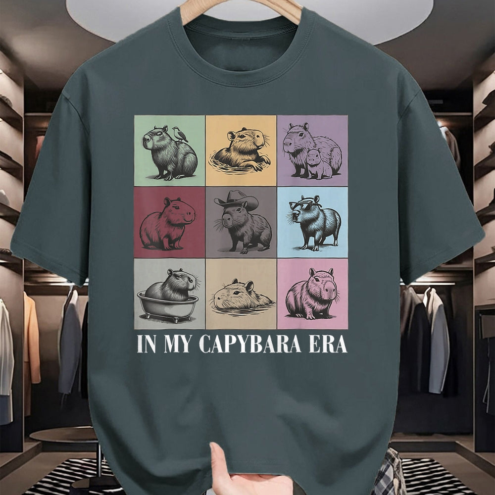 Cute Capybara Shirt, Funny Capybara Unisex T-Shirt/Hoodie/Sweatshirt HLT00 - Cute Capybara Lover In My Capybara Era Gift For Boys Girls T-Shirt