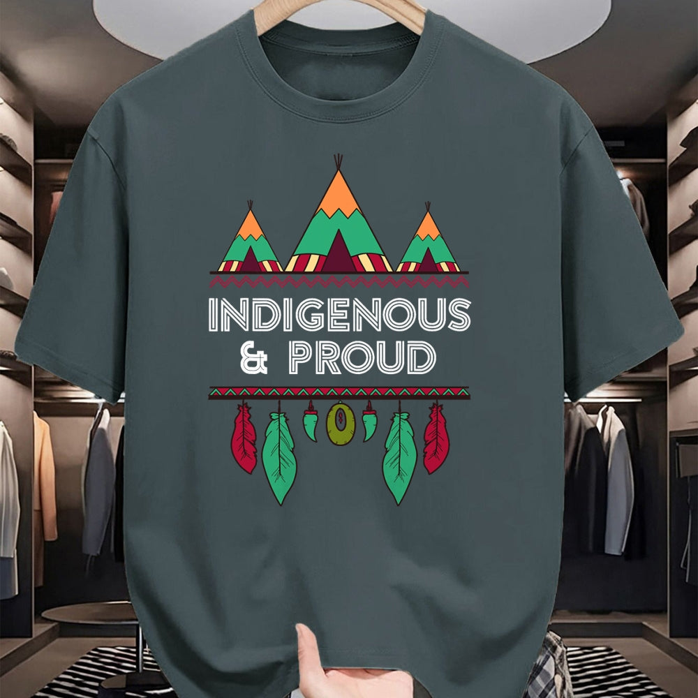 Native American T-Shirts, Vintage Native American Unisex T-Shirt/Hoodie/Sweatshirt HLT00 - Indigenous and Proud Native Pride Indigenous People T