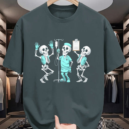 Best Doctor Shirt, Funny Doctor UnisexT-Shirt/Hoodie/Sweatshirt HLT00 - Funny Skeleton Doctor Halloween Humor for Nurses T-Shirt