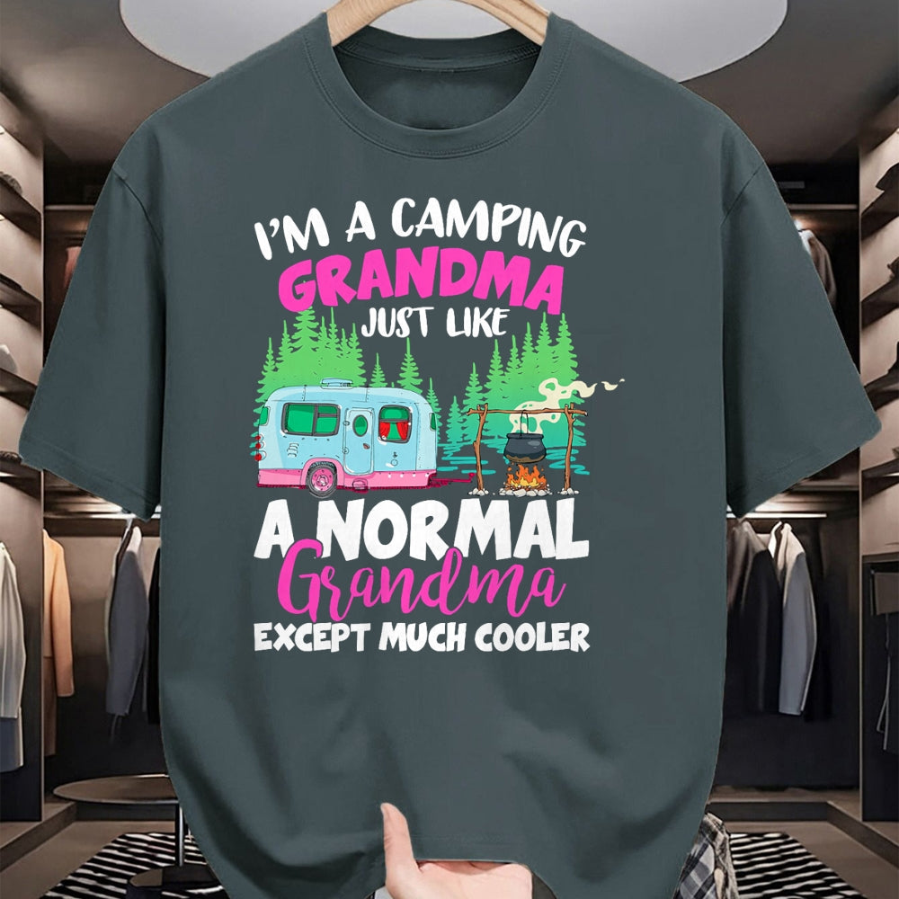 Funny Camping Shirt, Gift For Camping Lover Unisex T-Shirt/Hoodie/Sweatshirt HLT00 - Funny I_m A Camping Grandma Camper Campfire Mothers Day T-Shirt