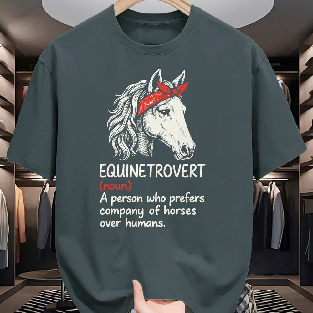 Best Horse Lover Shirt , Funny Horse UnisexT-Shirt/Hoodie/Sweatshirt HLT00 - Equinetrovert Definition Funny Horse Lover T-Shirt