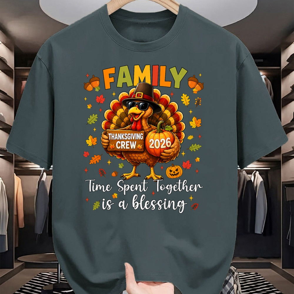 Best Thanksgiving Family Shirt , Funny Thanksgiving UnisexT-Shirt/Hoodie/Sweatshirt HLT00 - Family Thanksgiving 2026 Thanksgiving Crew Turkey Matching T-Shirt (4)