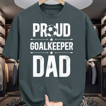 Gift for Dad Shirt, Funny Dad Unisex T-Shirt/Hoodie/Sweatshirt HLT00 – Proud Soccer Goalkeeper Dad Of A Soccer Goalie Father T-Shirt