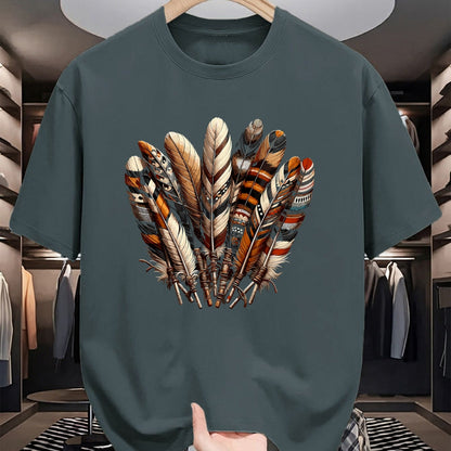 Native American T-Shirts, Vintage Native American Unisex T-Shirt/Hoodie/Sweatshirt HLT00 - Southwest Native American Indian Feather