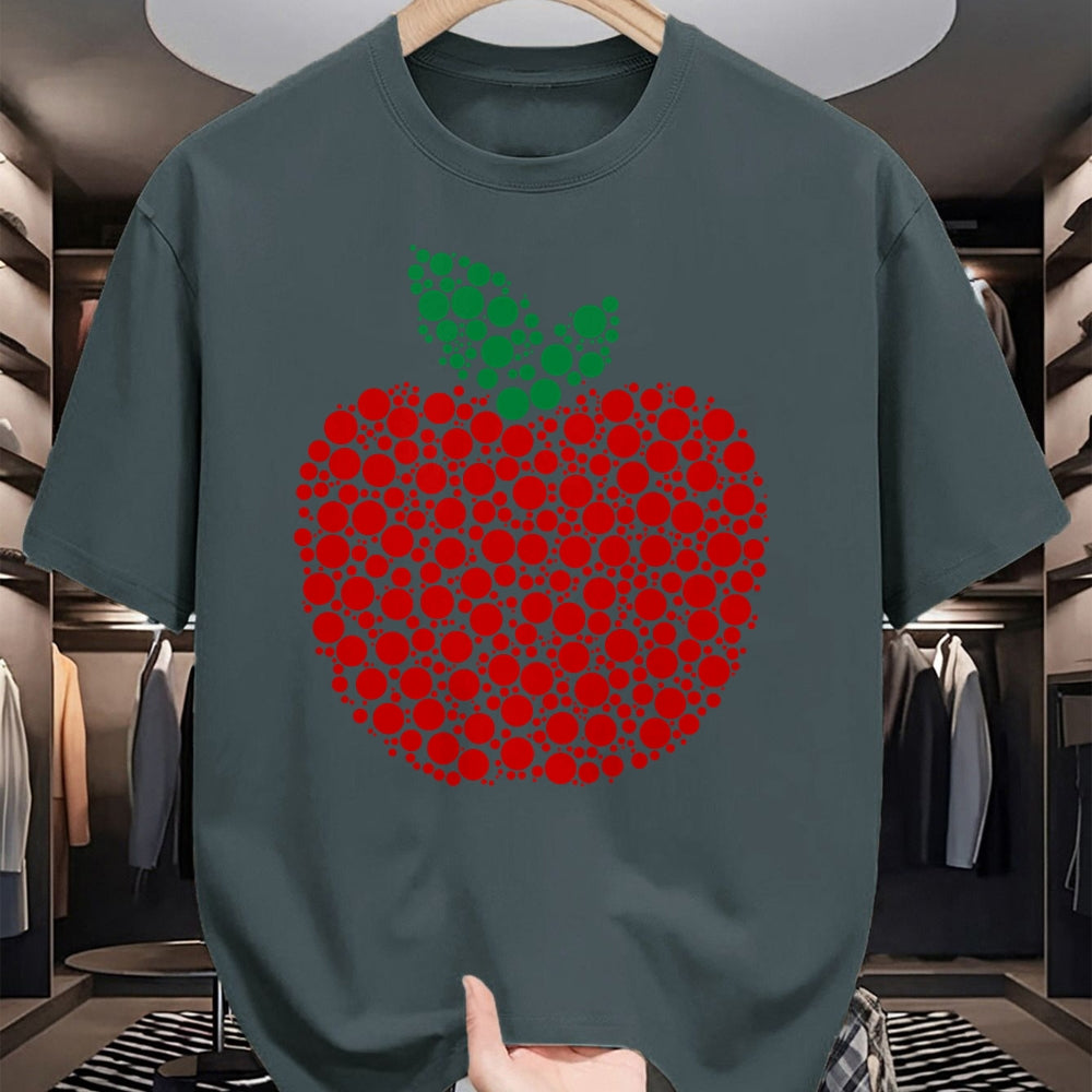 Best Teacher Shirt, Funny Teacher UnisexT-Shirt/Hoodie/Sweatshirt HLT00 - Apple Dot Pattern Art Teacher Appreciation Men Women Humor T-Shirt
