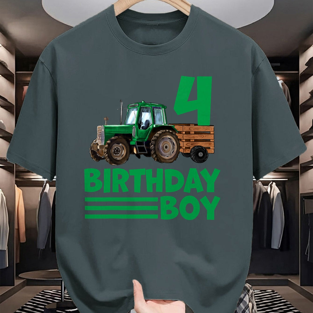 Best Farmer Life Shirt, Funny Farmer UnisexT-Shirt/Hoodie/Sweatshirt HLT00 - I'm 4 Years Old Farmer Tractor It's My 4th Birthday Boy T-Shirt