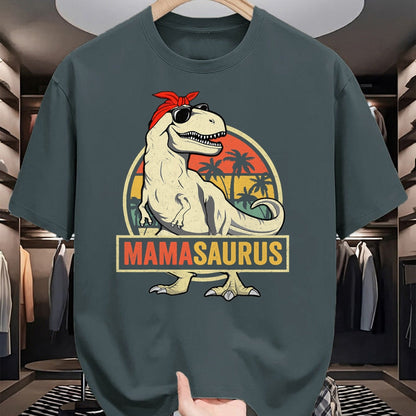 Gift for Mom Shirt, Funny Mom Unisex T-Shirt/Hoodie/Sweatshirt HLT00 - Mamasaurus T Rex Dinosaur Mama Saurus Family Matching Women T-Shirt