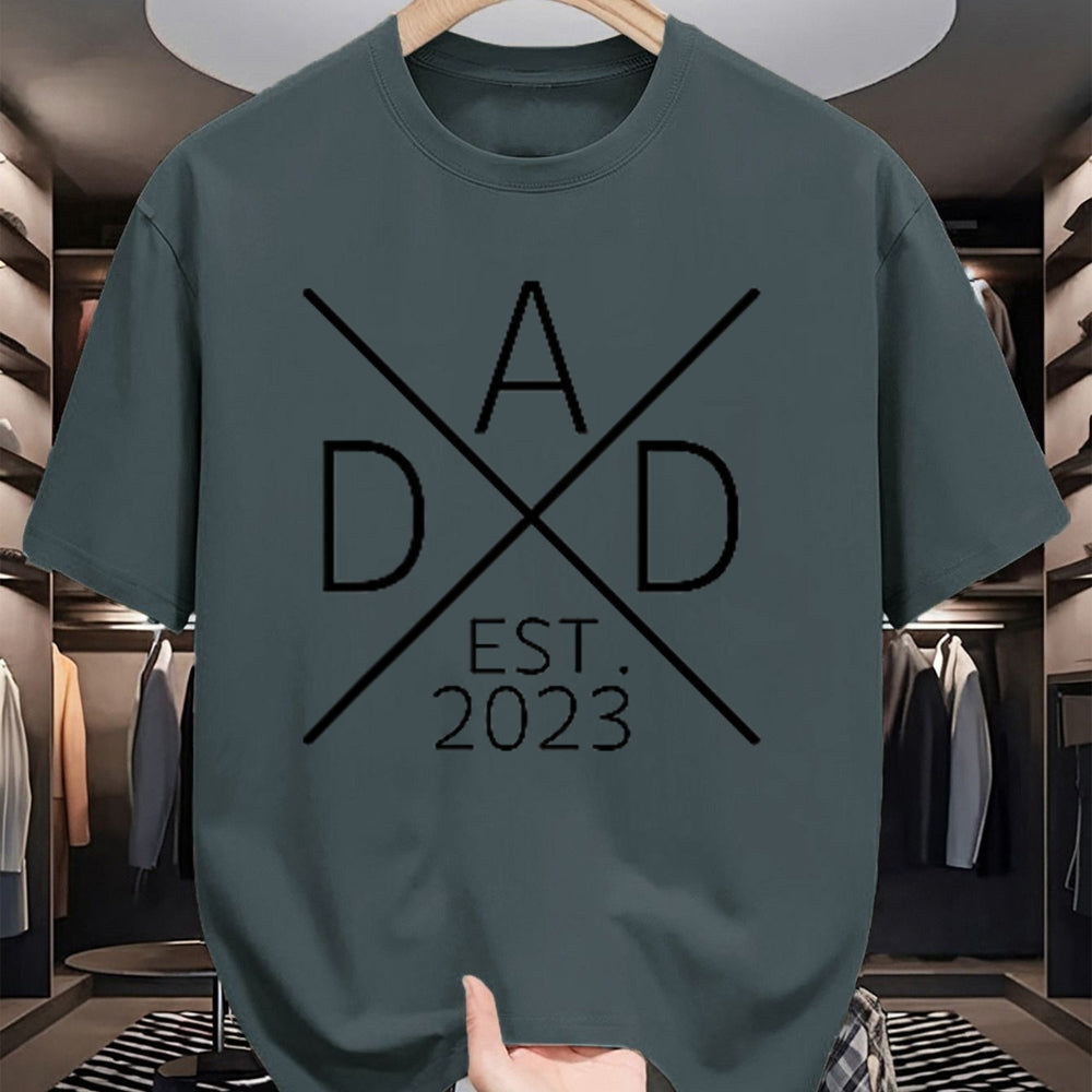 Gift for Dad Shirt, Funny Dad Unisex T-Shirt/Hoodie/Sweatshirt HLT00 – Dad EST. 2023 Father since 2023 proud Dad 2023 T-Shirt