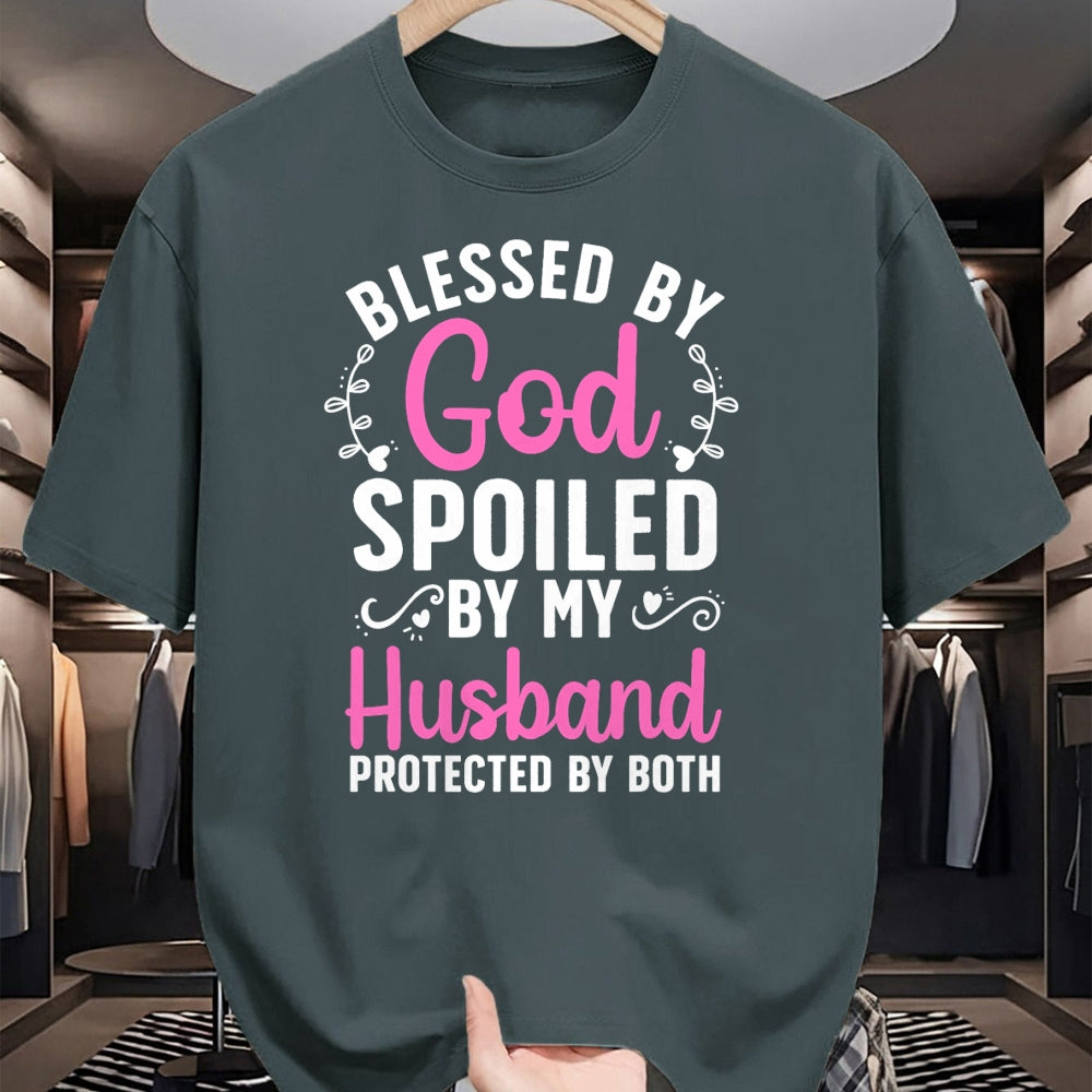 Best Wife Shirt, Wife and Husband Unisex T-Shirt/Hoodie/Sweatshirt HLT00 - Funny Spoiled Wife Art For Women Girls Husband Spoiled Wife T-Shirt