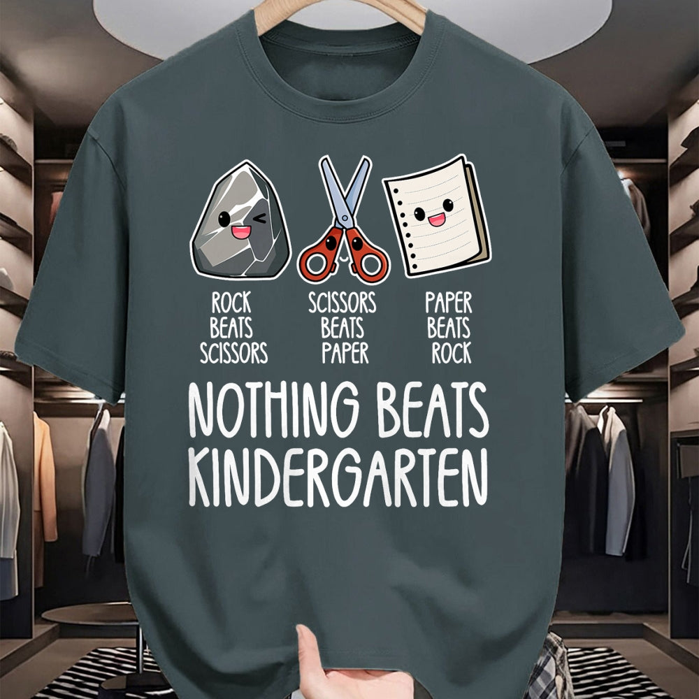 Best Teacher Shirt, Funny Teacher UnisexT-Shirt/Hoodie/Sweatshirt HLT00 - Nothing Beats Kindergarten Funny Back to School Kid Teacher T-Shirt