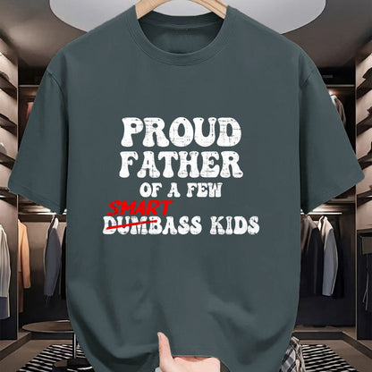 Gift for Dad Shirt, Funny Dad Unisex T-Shirt/Hoodie/Sweatshirt HLT00 – Funny Proud Father of a Few Smart Ass Kids Fathers Day T-Shirt