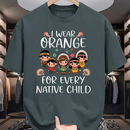 Native American T-Shirts, Vintage Native American Unisex T-Shirt/Hoodie/Sweatshirt HLT00 - Wear orange for every American native Indian children (1)