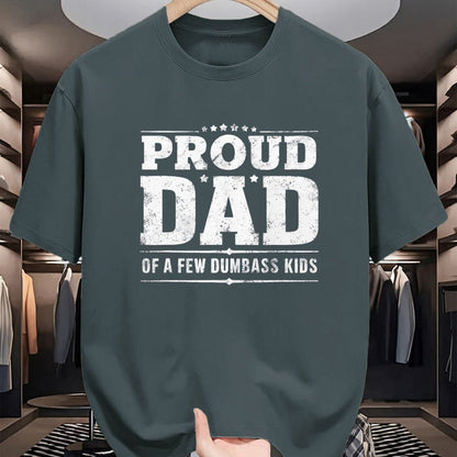 Gift for Dad Shirt, Funny Dad Unisex T-Shirt/Hoodie/Sweatshirt HLT00 – Father_s Day Proud Father Of A Few Dumbass Kids T-Shirt