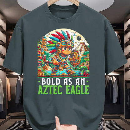 Native American T-Shirts, Vintage Native American Unisex T-Shirt/Hoodie/Sweatshirt HLT00 - Aztec Warrior Mexico Native Mexican Aztec Civilization