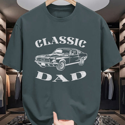 Gift for Dad Shirt, Funny Dad Unisex T-Shirt/Hoodie/Sweatshirt HLT00 – Funny Dad Classic Car Graphic T-Shirt