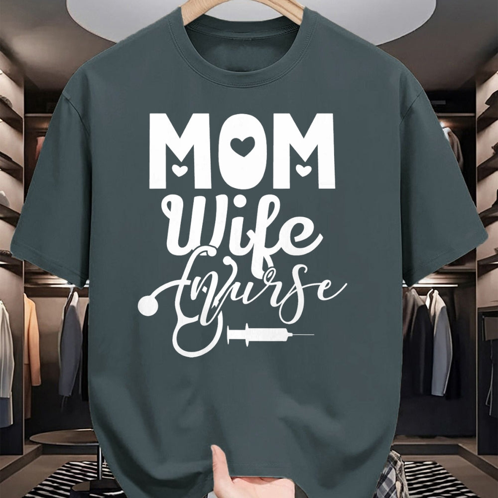 Funny Nurse Shirt, Nurse Unisex T-Shirt/Hoodie/Sweatshirt HLT00 - Mom Wife Nurse Mother Mommy Mama Nurses T-Shirt