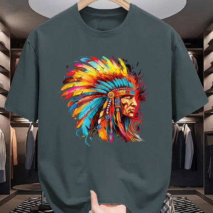 Native American T-Shirts, Vintage Native American Unisex T-Shirt/Hoodie/Sweatshirt HLT00 - Native American Indian Headdress design Tees Men Women