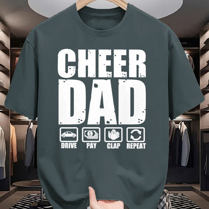 Gift for Dad Shirt, Funny Dad Unisex T-Shirt/Hoodie/Sweatshirt HLT00 – Funny Cheer Dad Proud Cheerleader Father Humor Fathers Day T-Shirt