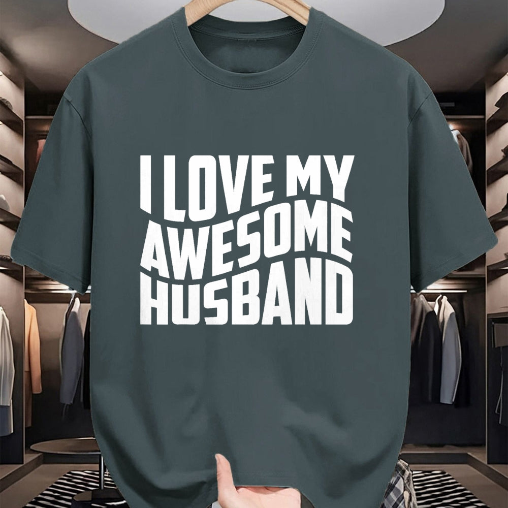 Best Wife Shirt, Wife and Husband Unisex T-Shirt/Hoodie/Sweatshirt HLT00 - I Love My Awesome Husband T-Shirt (2)