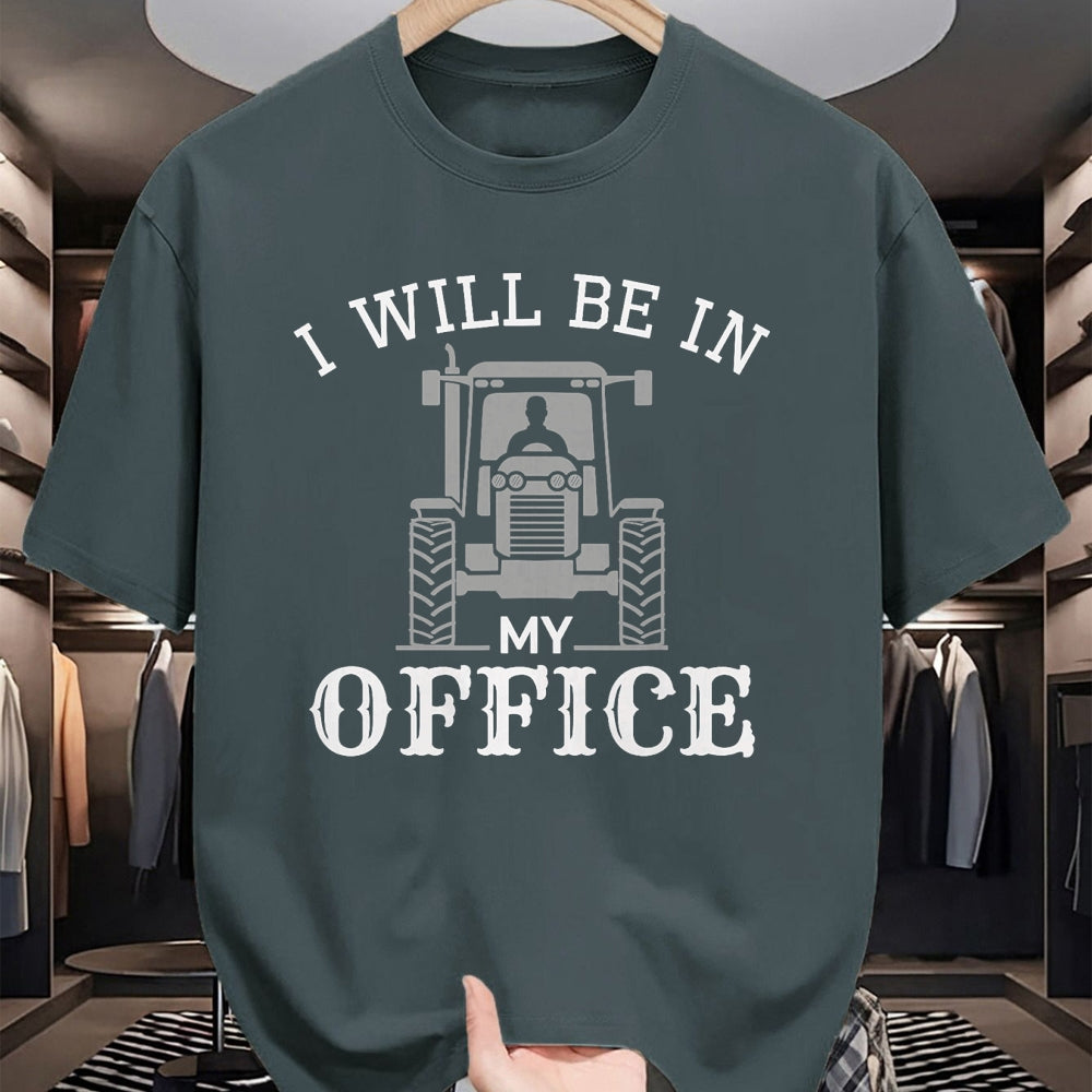 Best Farmer Life Shirt, Funny Farmer UnisexT-Shirt/Hoodie/Sweatshirt HLT00 - I Will be in My Office, Tractor Driver, Farmer dad, Farming T-Shirt Small