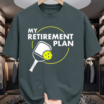 Funny Pickleball Shirt, Pickleball Lover Unisex T-Shirt/Hoodie/Sweatshirt HLT00 - My Retirement Plan Funny Pickleball Slogan T-Shirt, Women, Red, X-Large