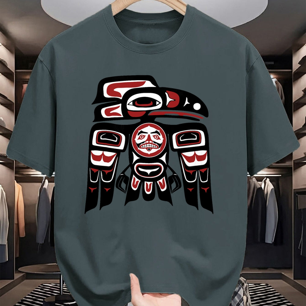 Native American T-Shirts, Vintage Native American Unisex T-Shirt/Hoodie/Sweatshirt HLT00 - Haida Tlingit Raven Totem Native American Indigenous Pride